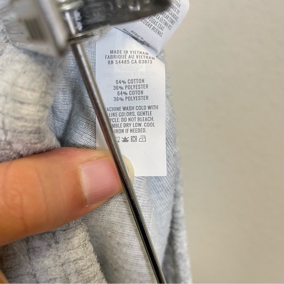 Aerie Groove-On Velour High Waisted Flare Pant Medium Heather Gray Size M - Picture 8 of 9